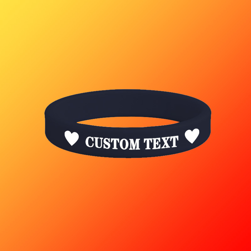 100pcs Custom Silicone Wristbands, Gift for Her
